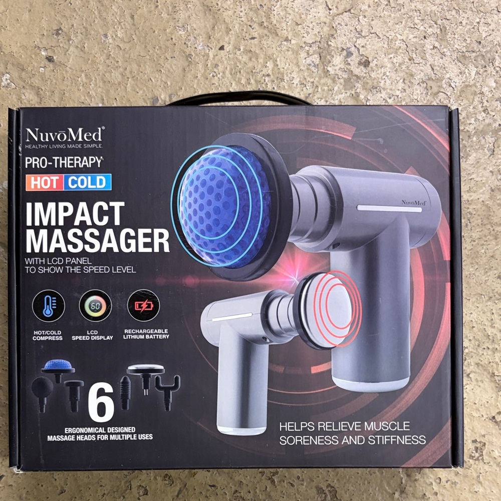 NuvoMed Impact Massager with Hot and Cold Therapy